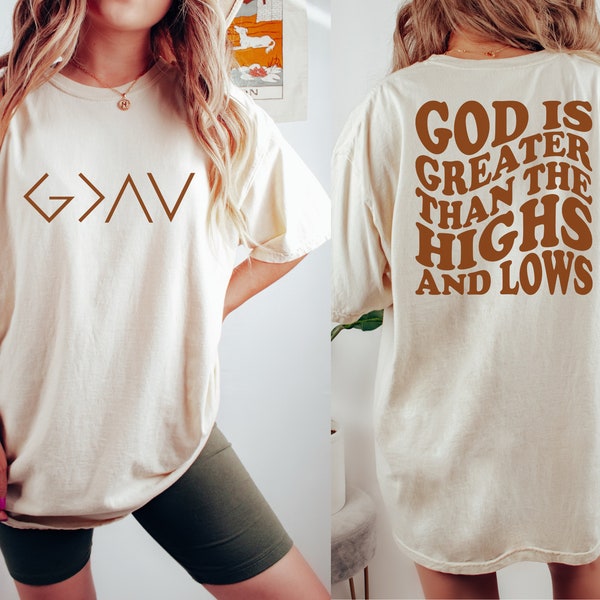 God is Greater Than the Highs and Lows SVG And PNG, Bible Quote Svg Design,  Faith Svg, Religious Svg, Christian Svg