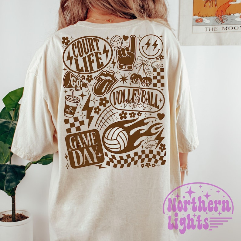 Vintage Volleyball PNG, Volleyball Png, Volleyball Season Sublimation Design, Trendy Volleyball Png, Game Day Png, Retro Volleyball Vibes