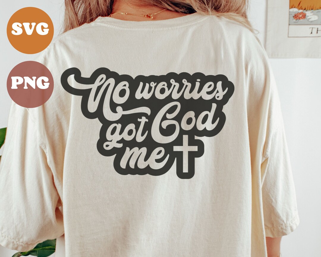 "No Worries God's Got It Covered" License Plate Frame - Black Chrome Bible Verse Frame For Cars & Trucks - View #4