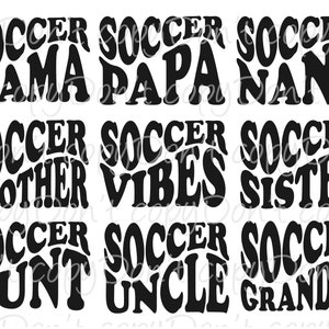 Fußball-Bundle SVG, Fußball-Png-Design, Sport-Svg, Cricut-Datei, Bundle Fußball Familie svg