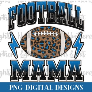 Mamá de fútbol Png, diseño de sublimación azul de mamá de fútbol retro, mamá de fútbol Png, leopardo de fútbol Png, mamá de fútbol azul Png