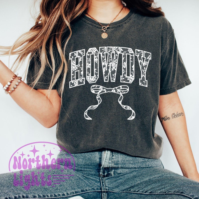 Howdy Lace Bow Png, Western Coquette Bow Png, Howdy Sublimation, Howdy Coquette Bow Png, Cowgirl Png, Varsity Png, Western Mama Design
