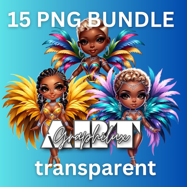 Caribbean Carnival Clipart PNG Bundle