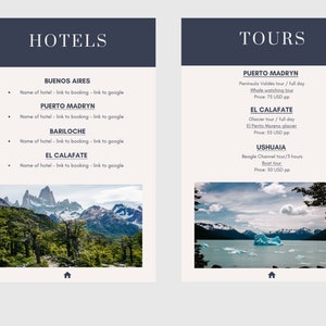 Travel Itinerary Template Travel Planner Digital Template image 5