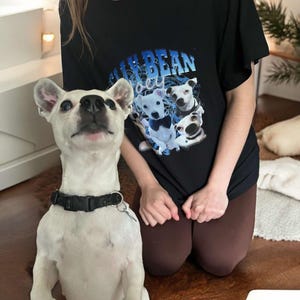 Custom Pet T-Shirt, Shirt With Pet Face, Custom Photo Vintage Shirts, Custom Your Own Picture Idea, Graphic Wife Husband Tee