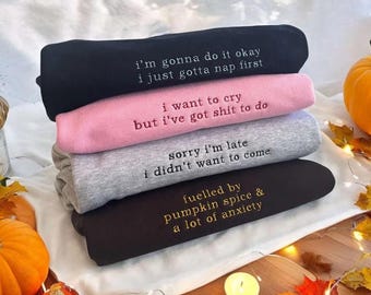 Custom personalised embroidered his & hers couples matching unisex couples hoodies Roman numeral wedding gift / anniversary date hoodie
