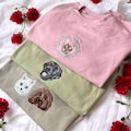 Custom Pet Embroidered Sweatshirt, Custom Pet shirt, Custom Embroidered Pet Hoodie, Personalized Pet Face and Pet name Sweatshirt TF product logo