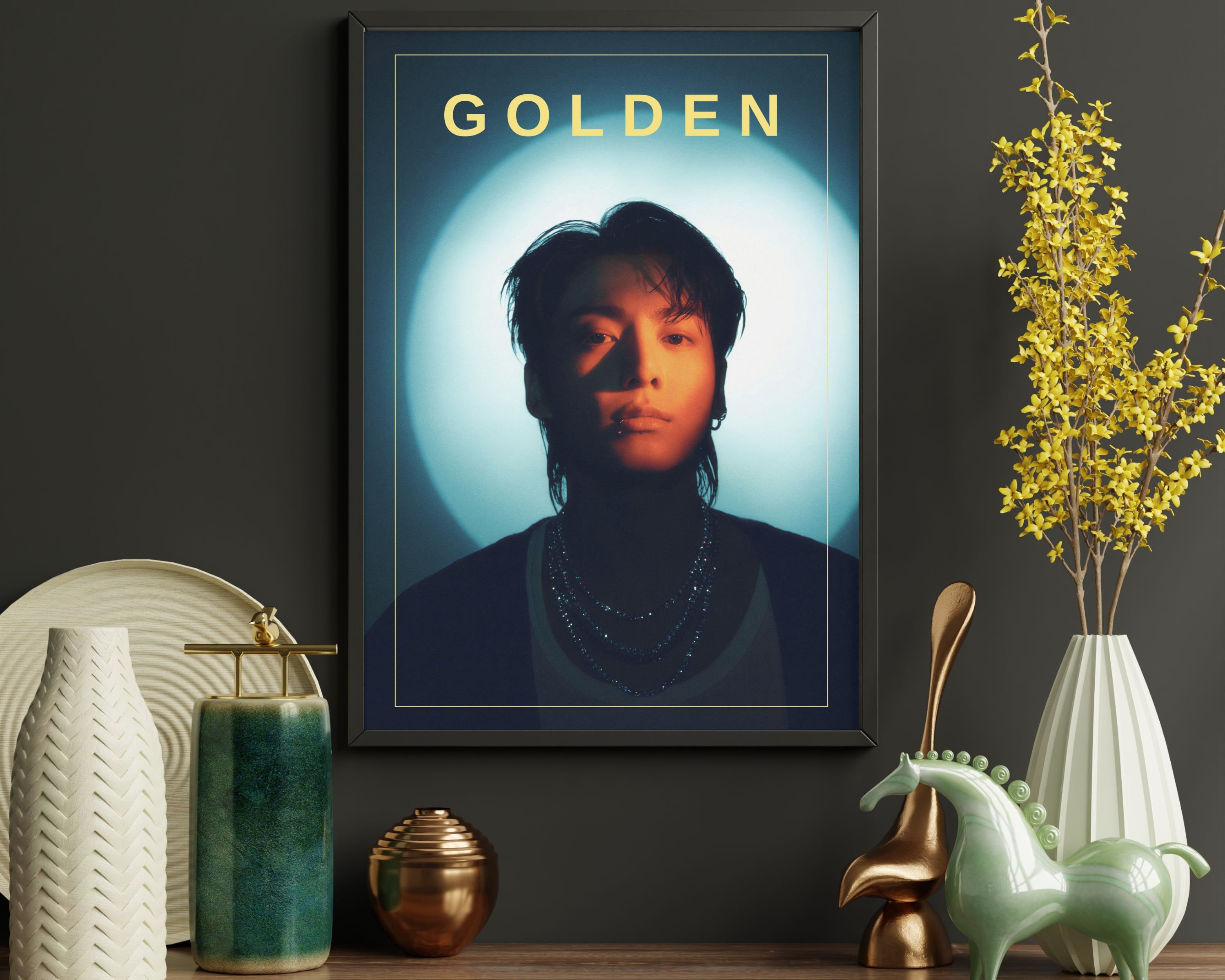 Jungkook Golden, an art print by Mikey - INPRNT