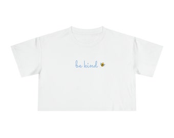 Be Kind Women's Crop Tee One Bee, Be Kind Tee, Be Kind T-shirt, Be Kind TShirt, Be Kind Tee, Bee Kind