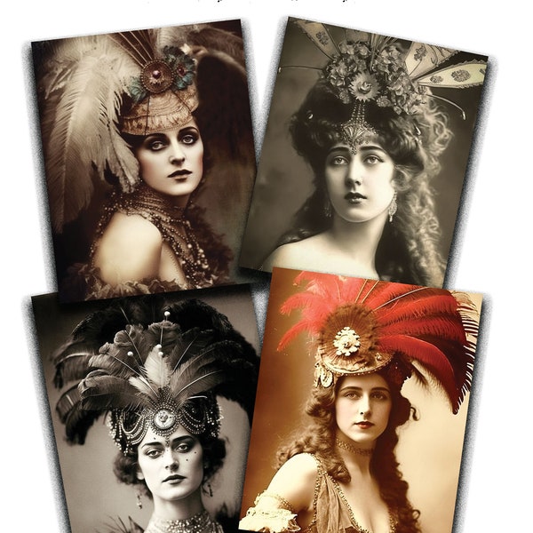 Vintage Burlesque Images Vintage Showgirls ATC images