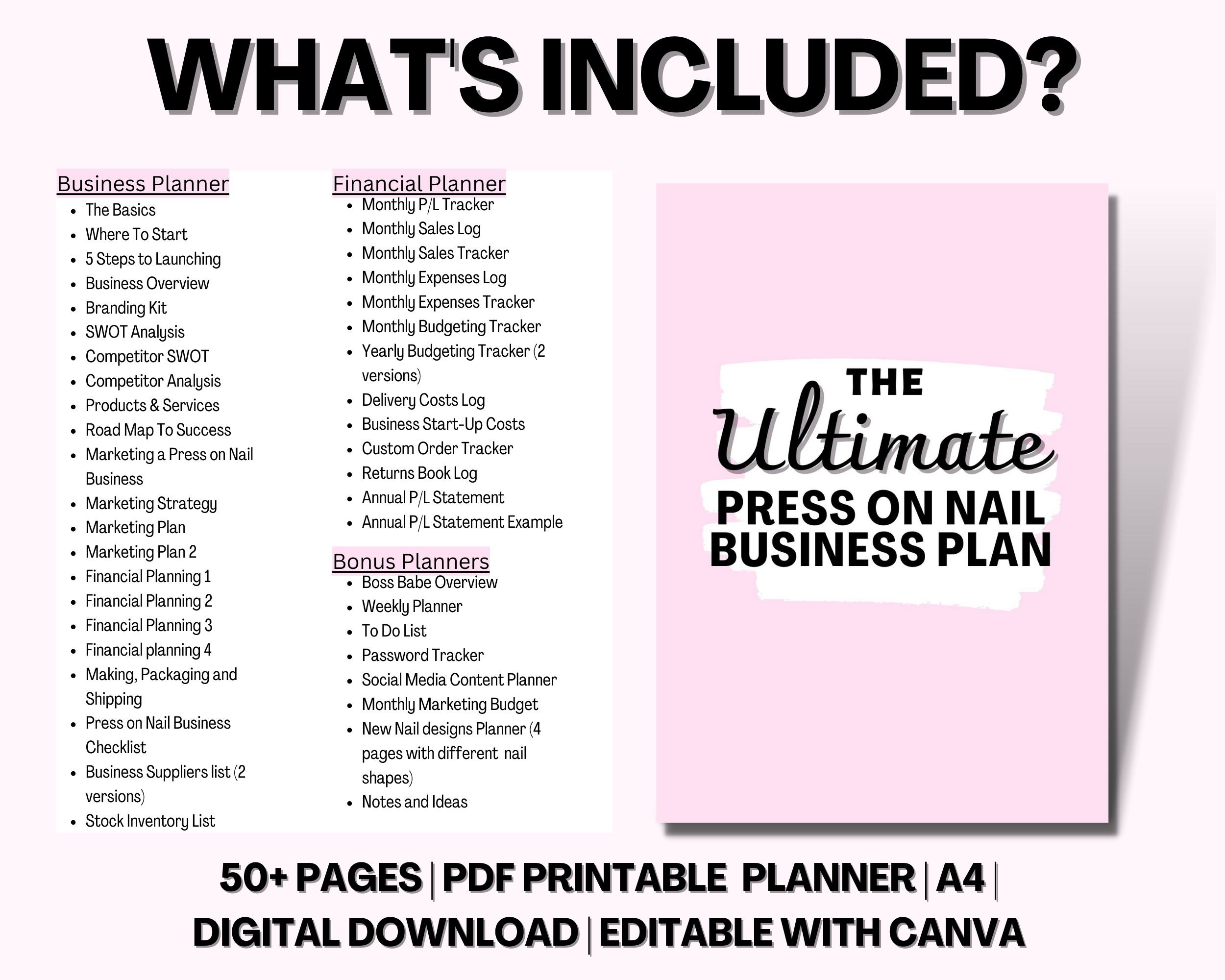 nail business plan pdf