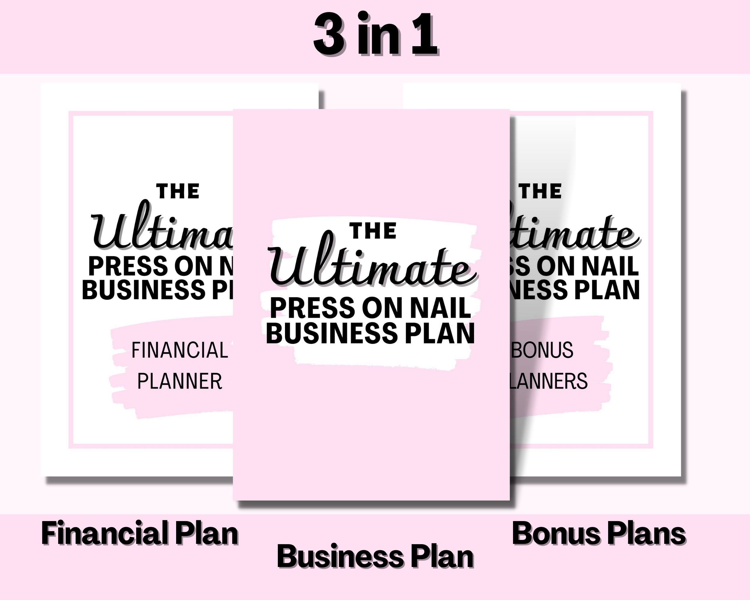 Press on Nail Business Plan Bundle Pink Nail Business Launch Etsy