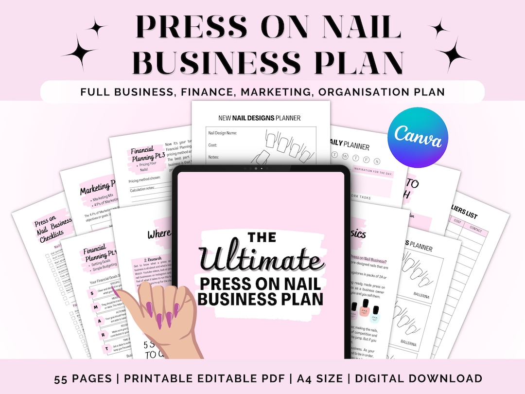 nail business plan template