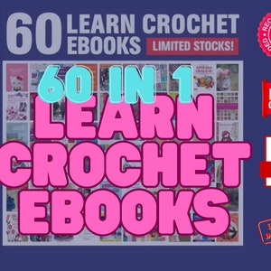 Learn Crochet E-Books Collection - 60 in 1 Bundle Promo