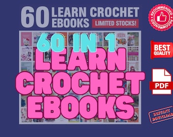 Learn Crochet E-Books Collection - 60 in 1 Bundle Promo