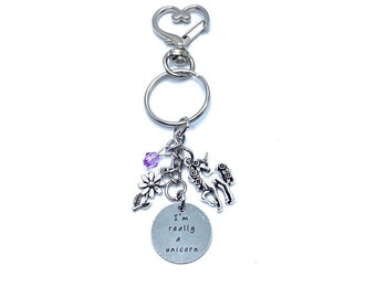 Unicorn Keychain Bag Charm