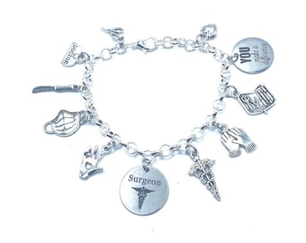 Surgeon Charm Bracelet Doctor