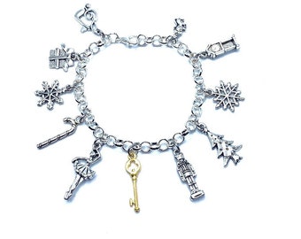 Nutcracker Charm Bracelet Christmas Ballet Festive Holiday