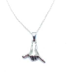 Surfing Shaka Sign Necklace Hang Loose May Be Personalized