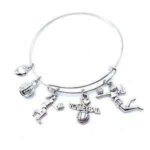 Volleyball Bracelet May Be Personalized