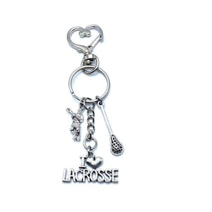Lacrosse Keychain Bag Charm May Be Personalized
