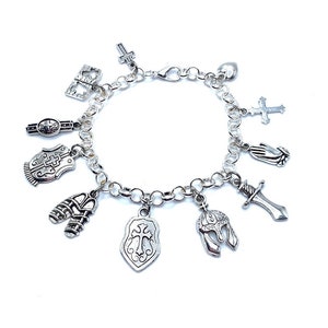 Amour Of God Charm Bracelet Religious Christian Charms