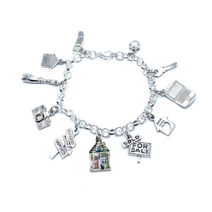 Real Estate Agent Charm Bracelet Realtor Gift