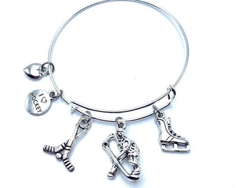 Hockey Bracelet May Be Personalized