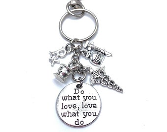 Pharmacist Keychain Bag Charm Do What You Love
