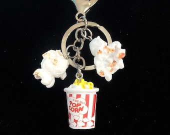 Popcorn Keychain Purse Charm