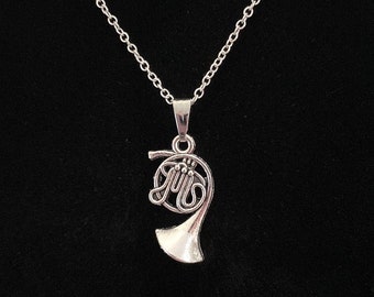 French Horn Necklace Musical Instruments May Be Personalized