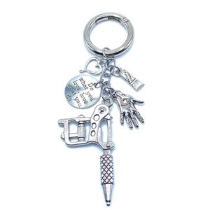 Tattoo Artist Keychain Bag Charm