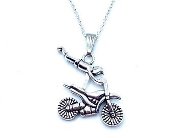 Dirt Bike Necklace Motocross