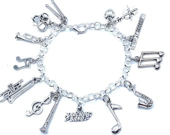 Marching Band Charm Bracelet Music