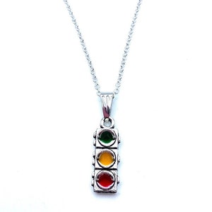 Traffic Light Necklace May Be Personalized
