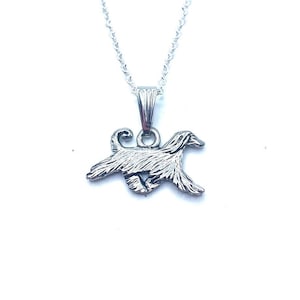 Afghan Hound Dog Necklace May Be Personalized