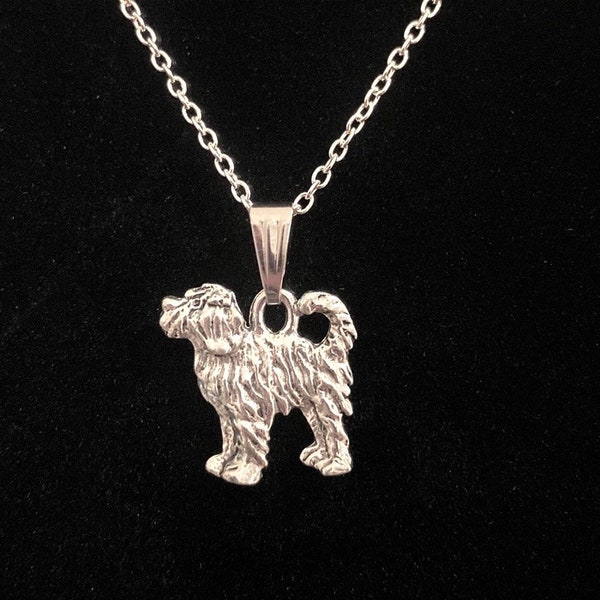 Labradoodle Necklace May Be Personalized