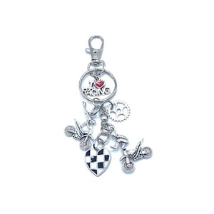 Dirt Bike Keychain Bag Charm