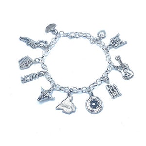 Spain Charm Bracelet Spanish Themed