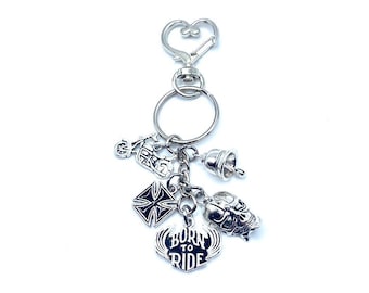 Motorcycle Keychain Bag Charm