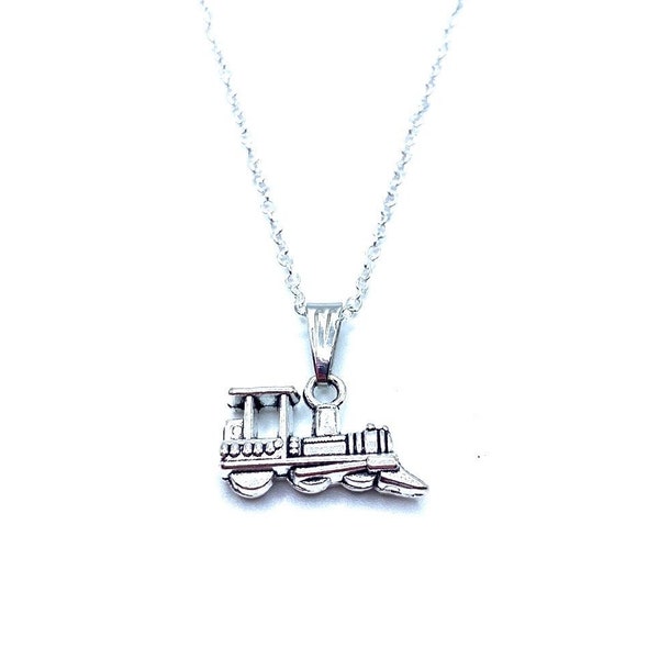 Railroad Train Necklace May Be Personalized