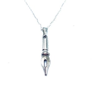 Fountain Pen Necklace Writer Author Gift