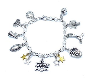 All Sports Mom Charm Bracelet