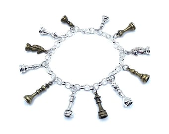 Chess Charm Bracelet