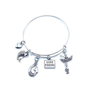 Gone Fishing Bracelet May Be Personalized
