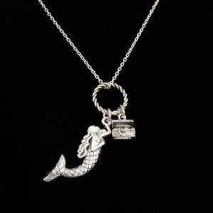 Mermaid Necklace Treasure Chest Charm