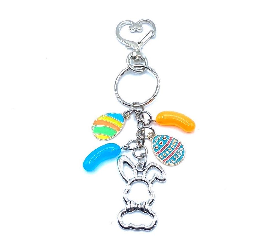 Easter Bunny Keychain Bag Charm - Etsy