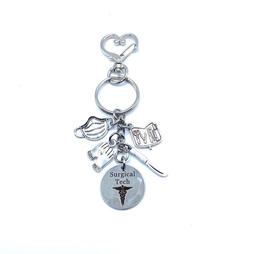 小物 surgery key charm Surgical Tech Keychain Bag Charm - Etsy