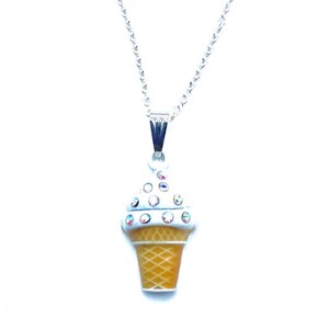 ネックレス・ペンダント Whisper Melt Ice Cream Necklace Ice Cream Necklace - Etsy