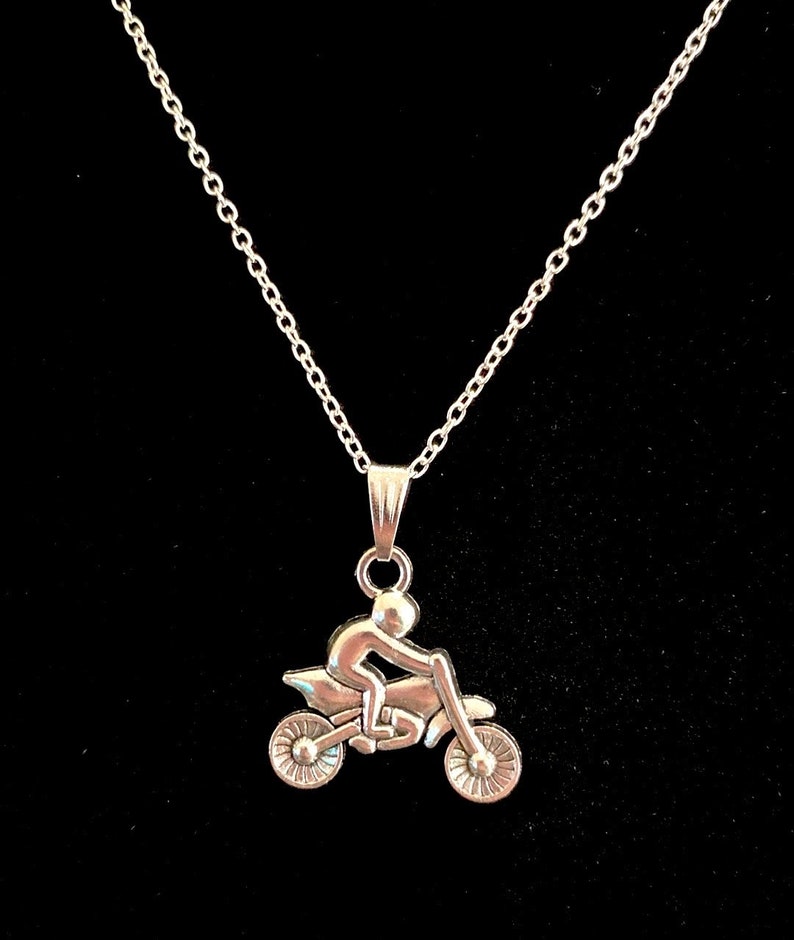 Dirt Bike Rider Necklace Motocross image 2